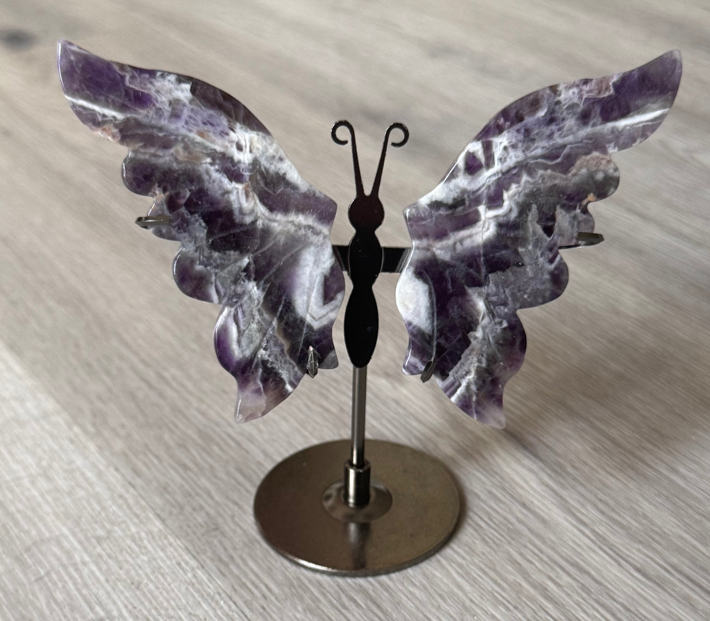 Dream Amethyst Butterfly Wings on Stand
