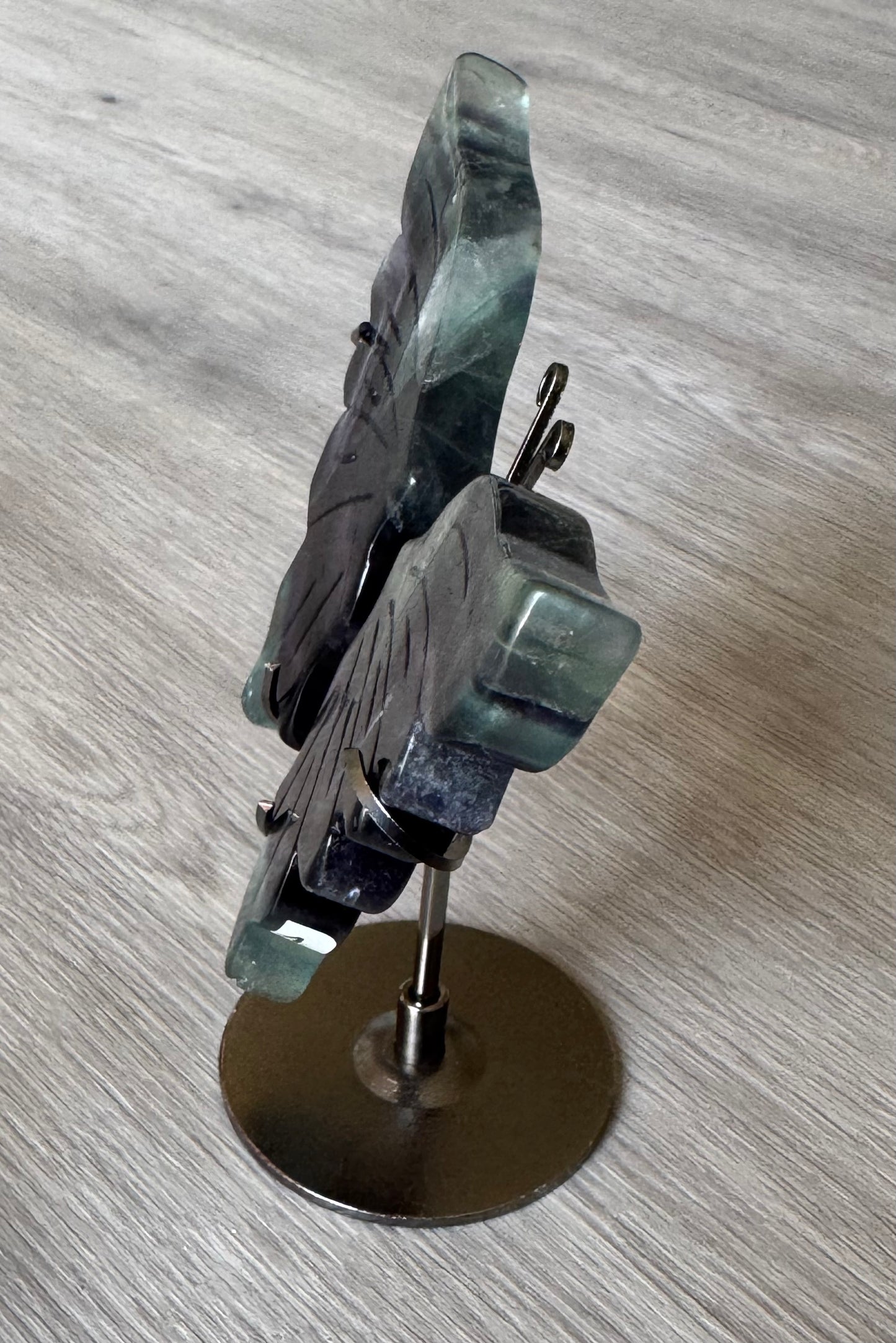 Fluorite Butterfly Wings on Stand