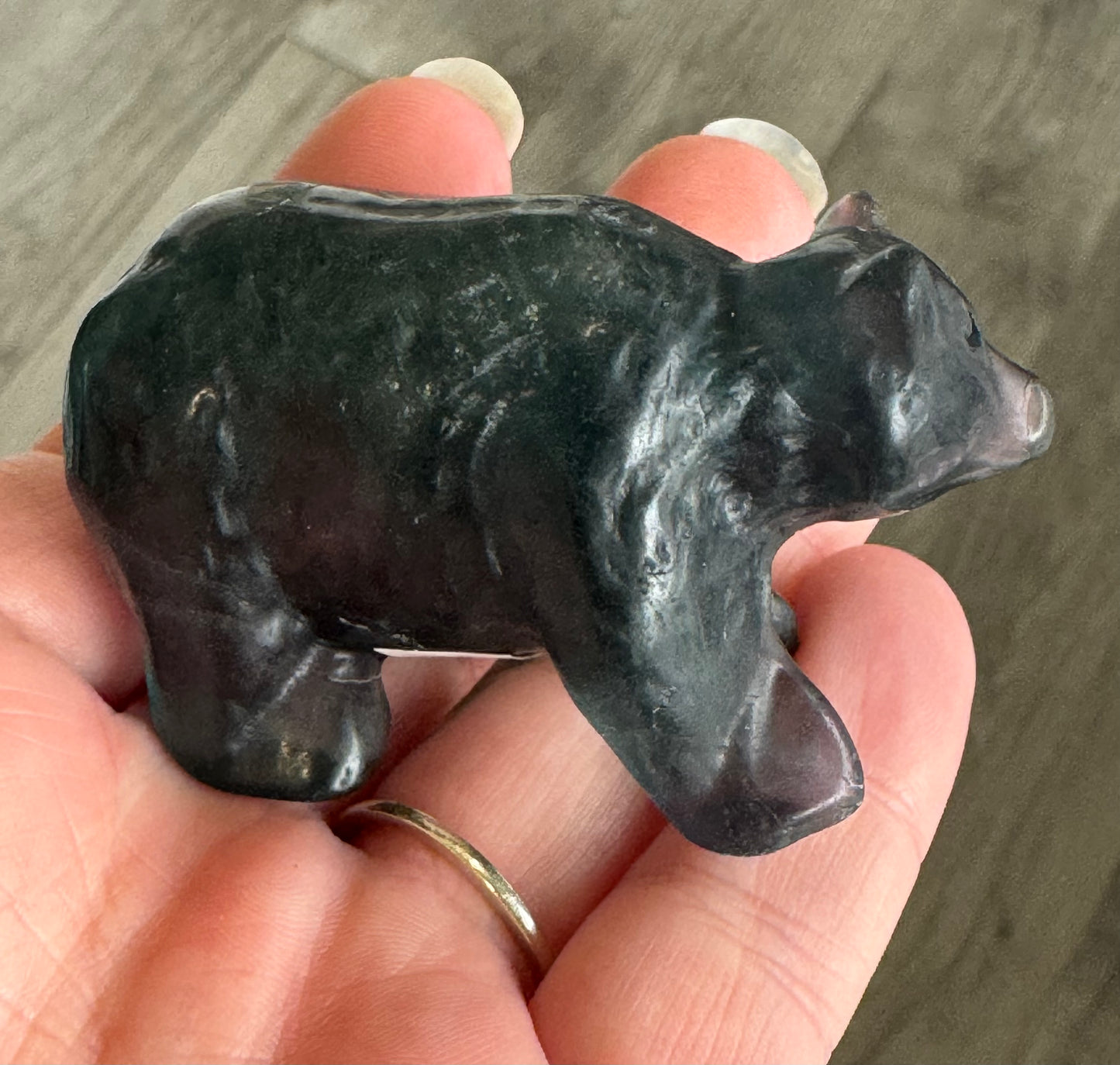 Fluorite Bear Carving