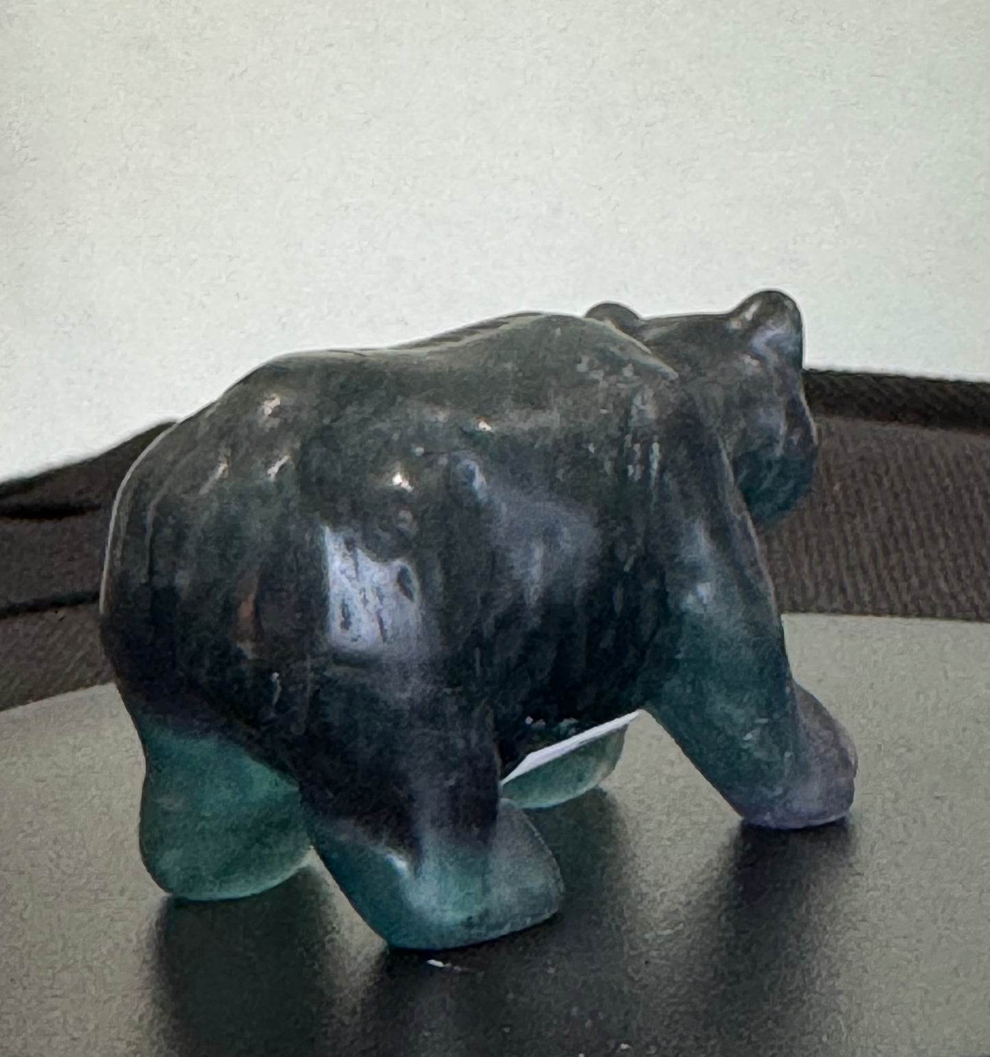 Fluorite Bear Carving