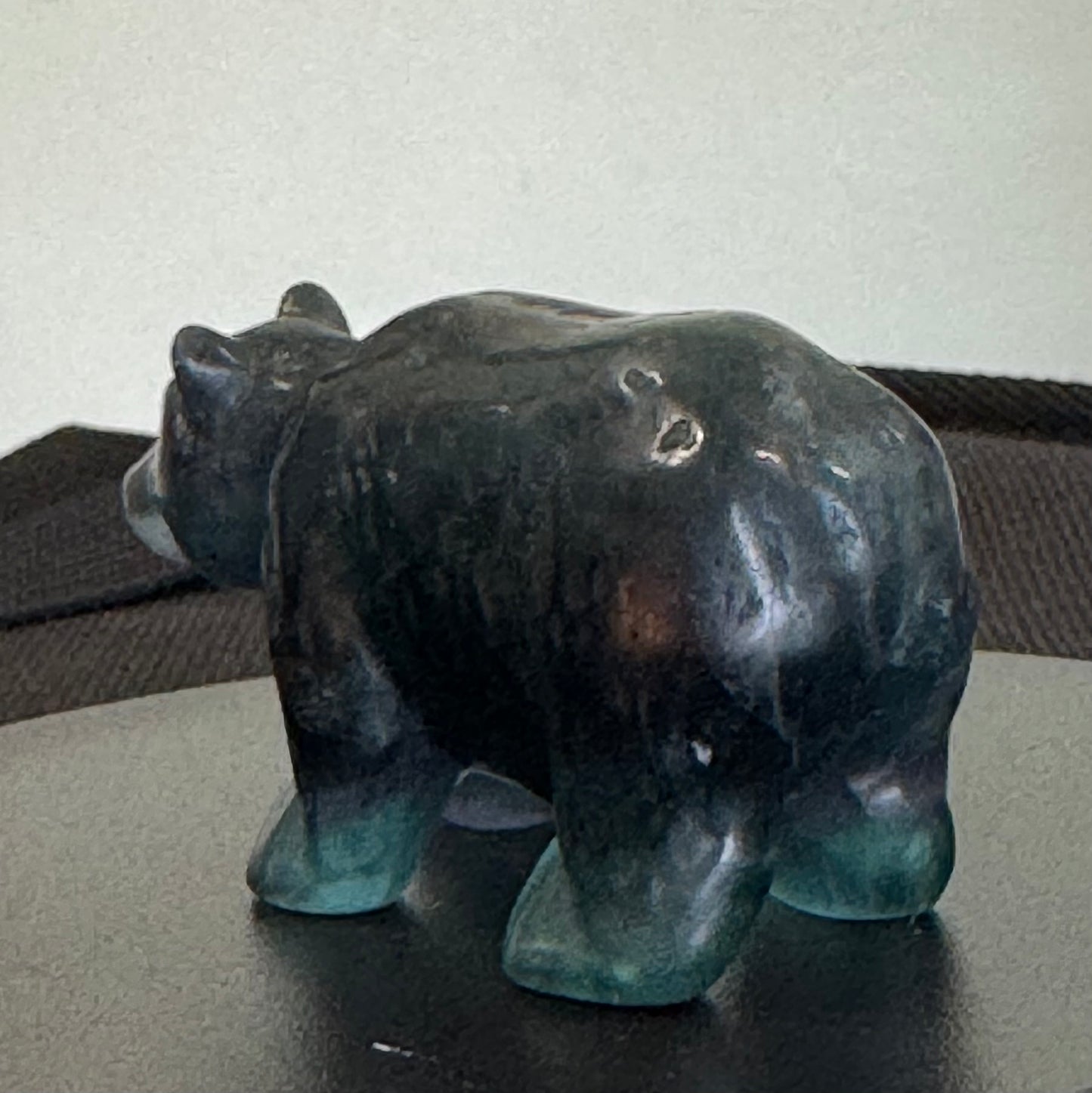 Fluorite Bear Carving