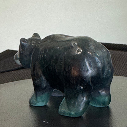 Fluorite Bear Carving