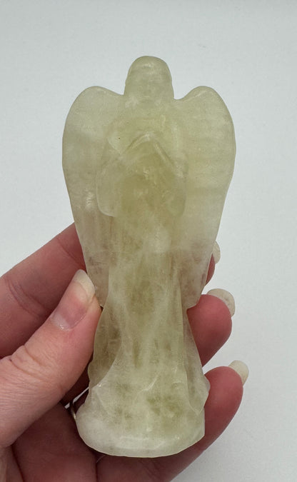 Natural Citrine Praying Angel Carving