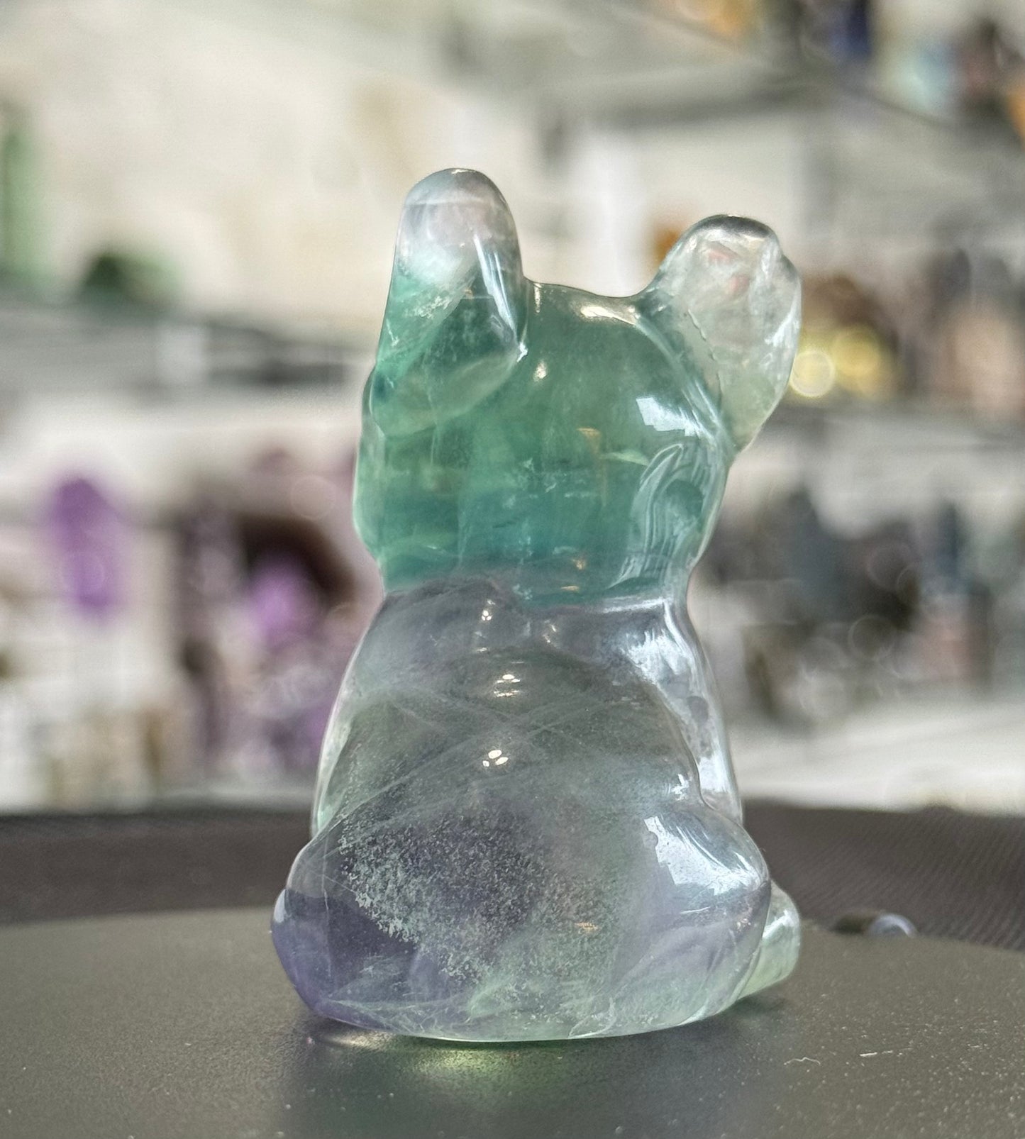 Fluorite French Bulldog Carvings