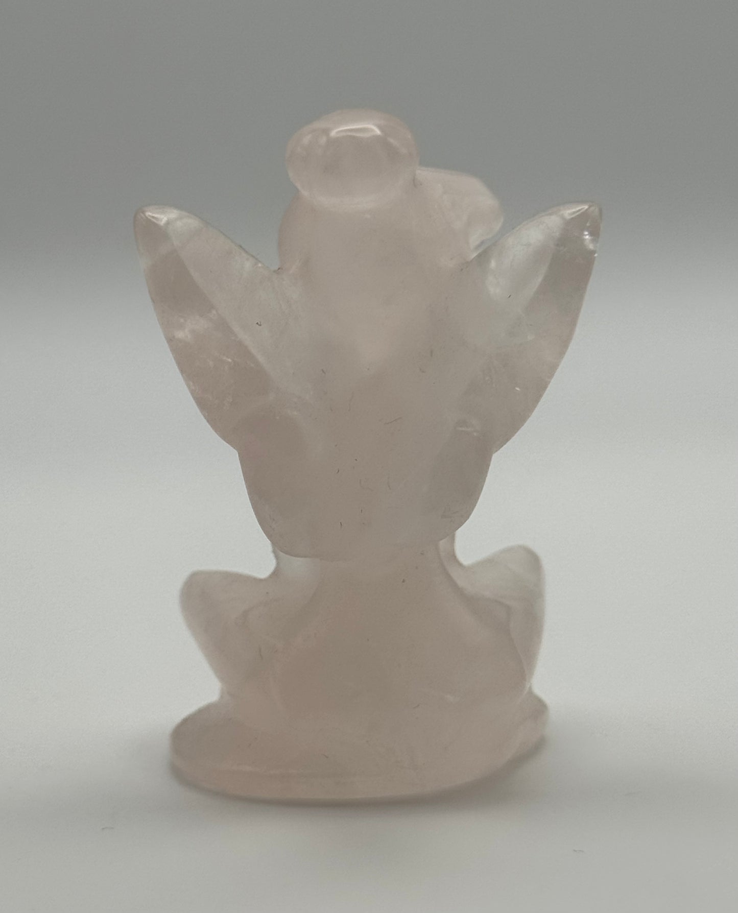 Rose Quartz Fairy Carving