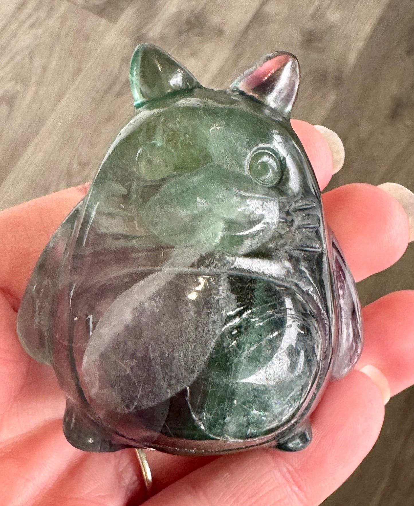Fluorite Forest Spirit Carving