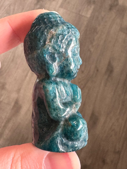 Blue Apatite Buddha