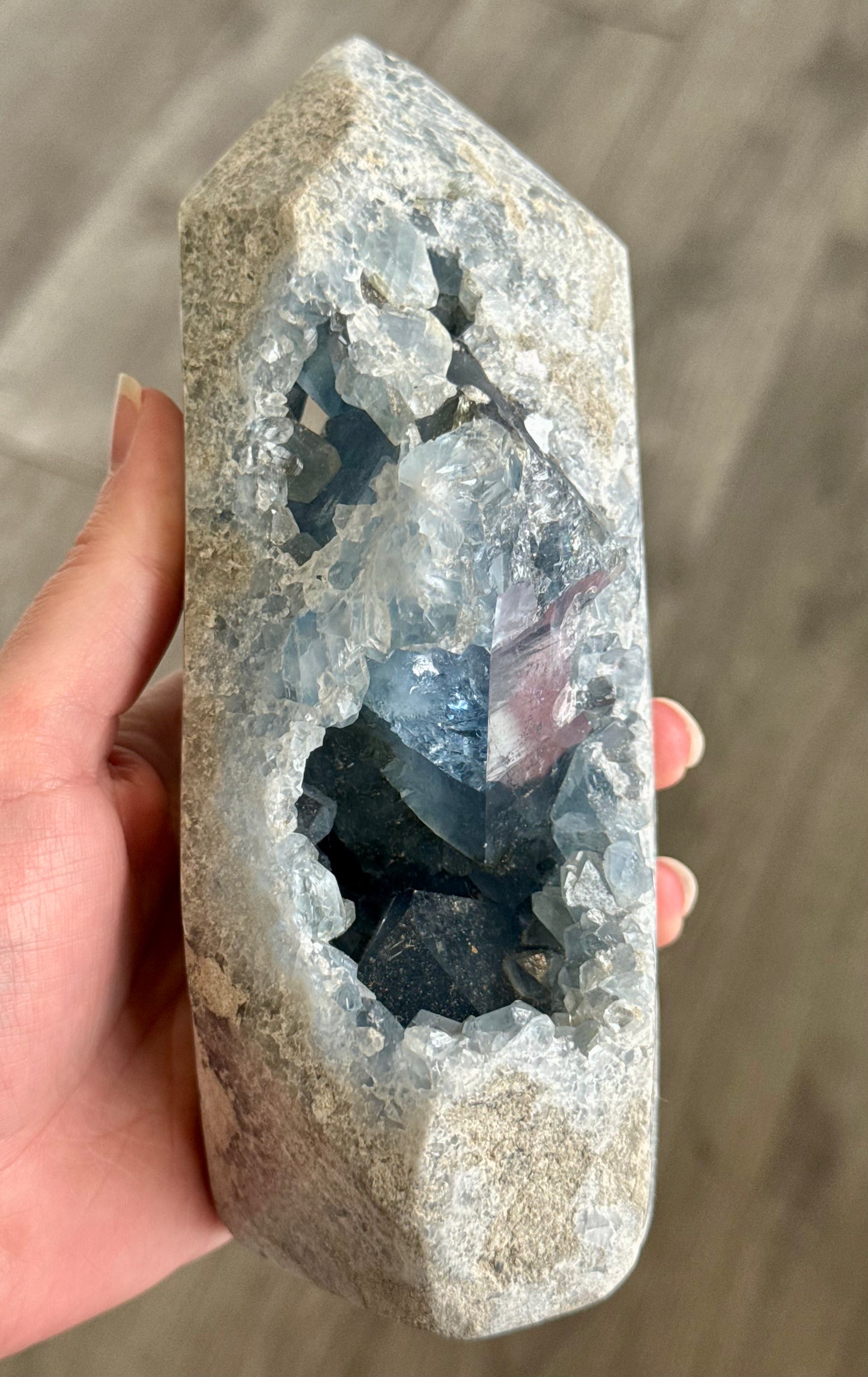 Celestite (Celestine) Crystal Cluster