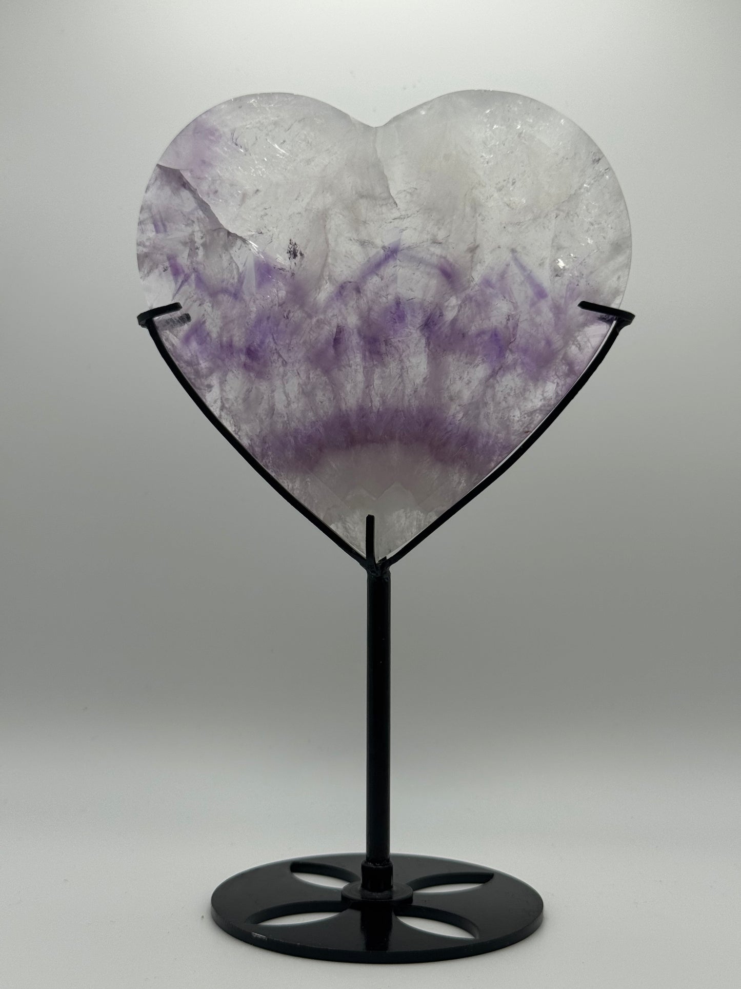 Amethyst Heart on Stand