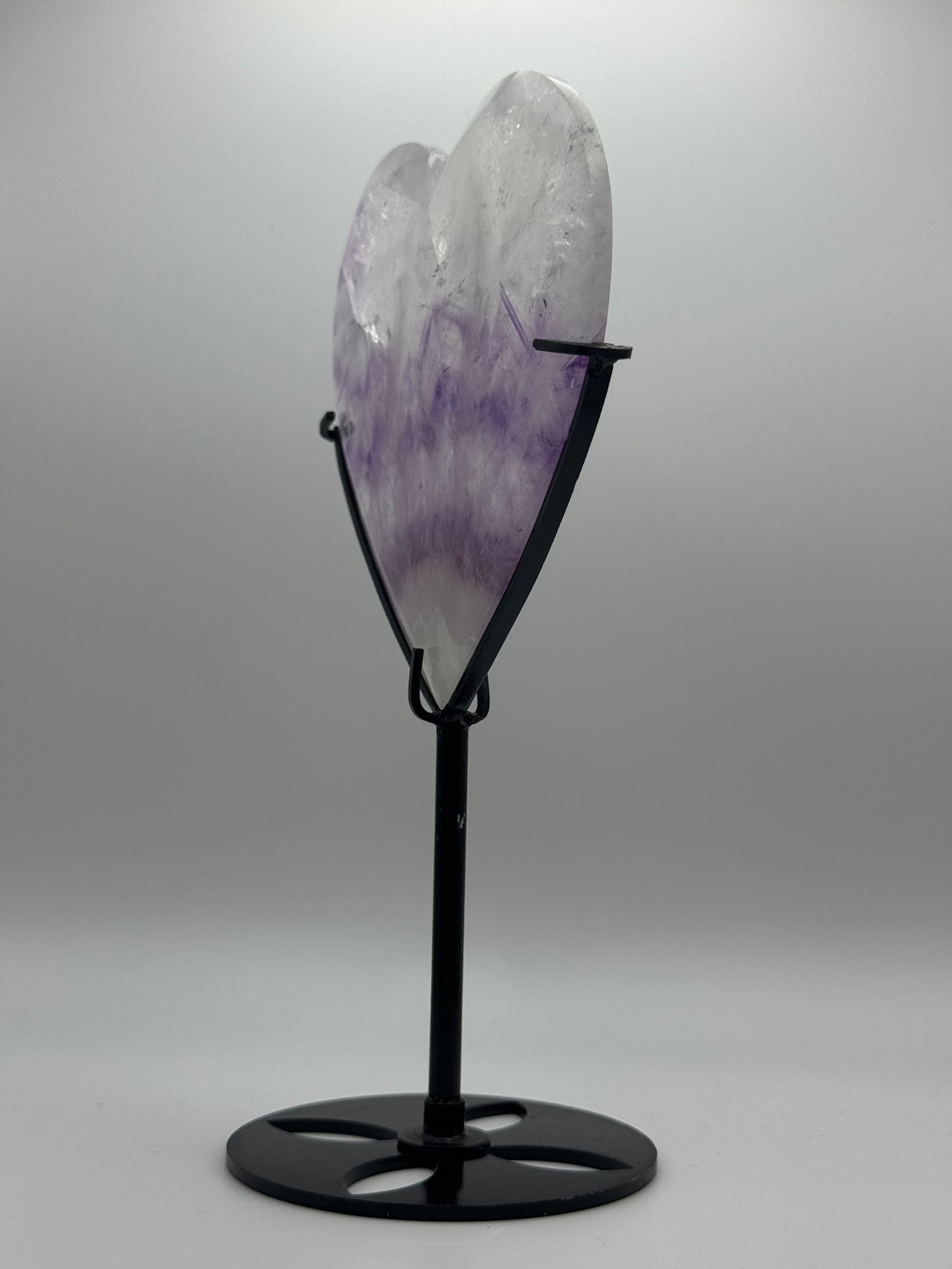 Amethyst Heart on Stand