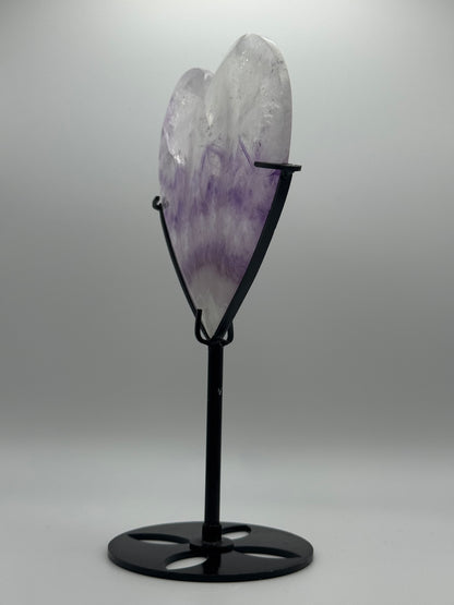 Amethyst Heart on Stand