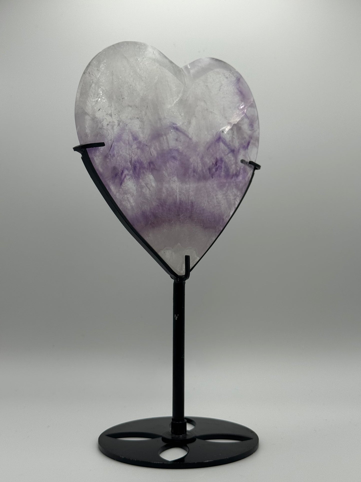 Amethyst Heart on Stand