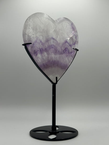 Amethyst Heart on Stand