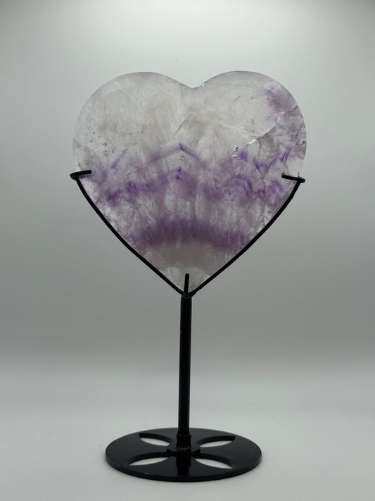 Amethyst Heart on Stand