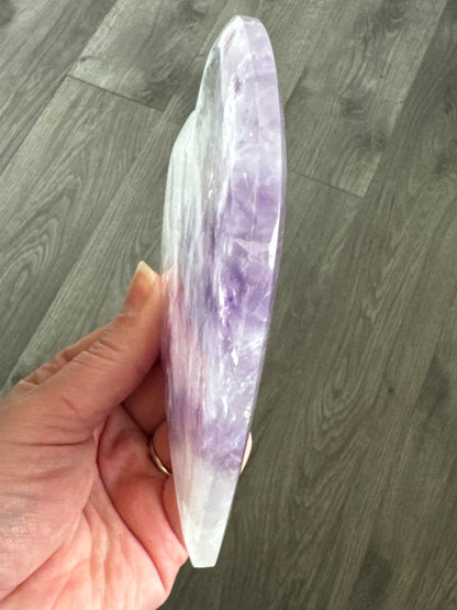 Amethyst Heart on Stand