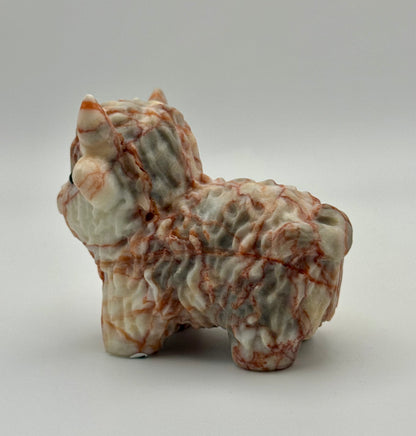 Red Vein Jasper Highland Cow