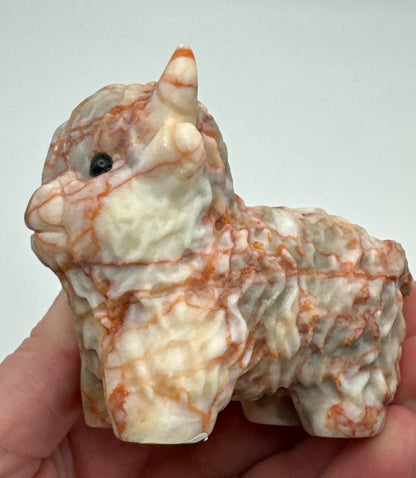 Red Vein Jasper Highland Cow