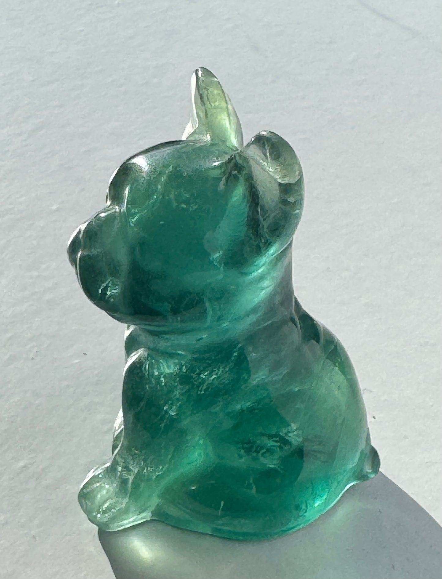 Fluorite French Bulldog Carvings