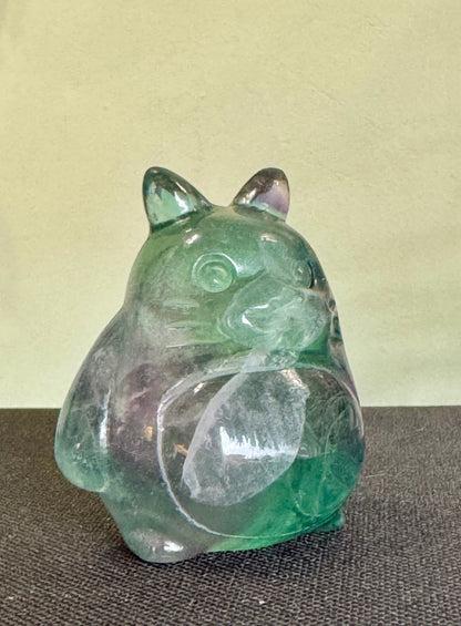 Fluorite Forest Spirit Carving