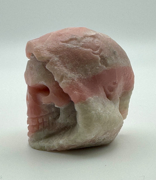 Pink Opal Hooded Skull (Guardian Figure) Carving