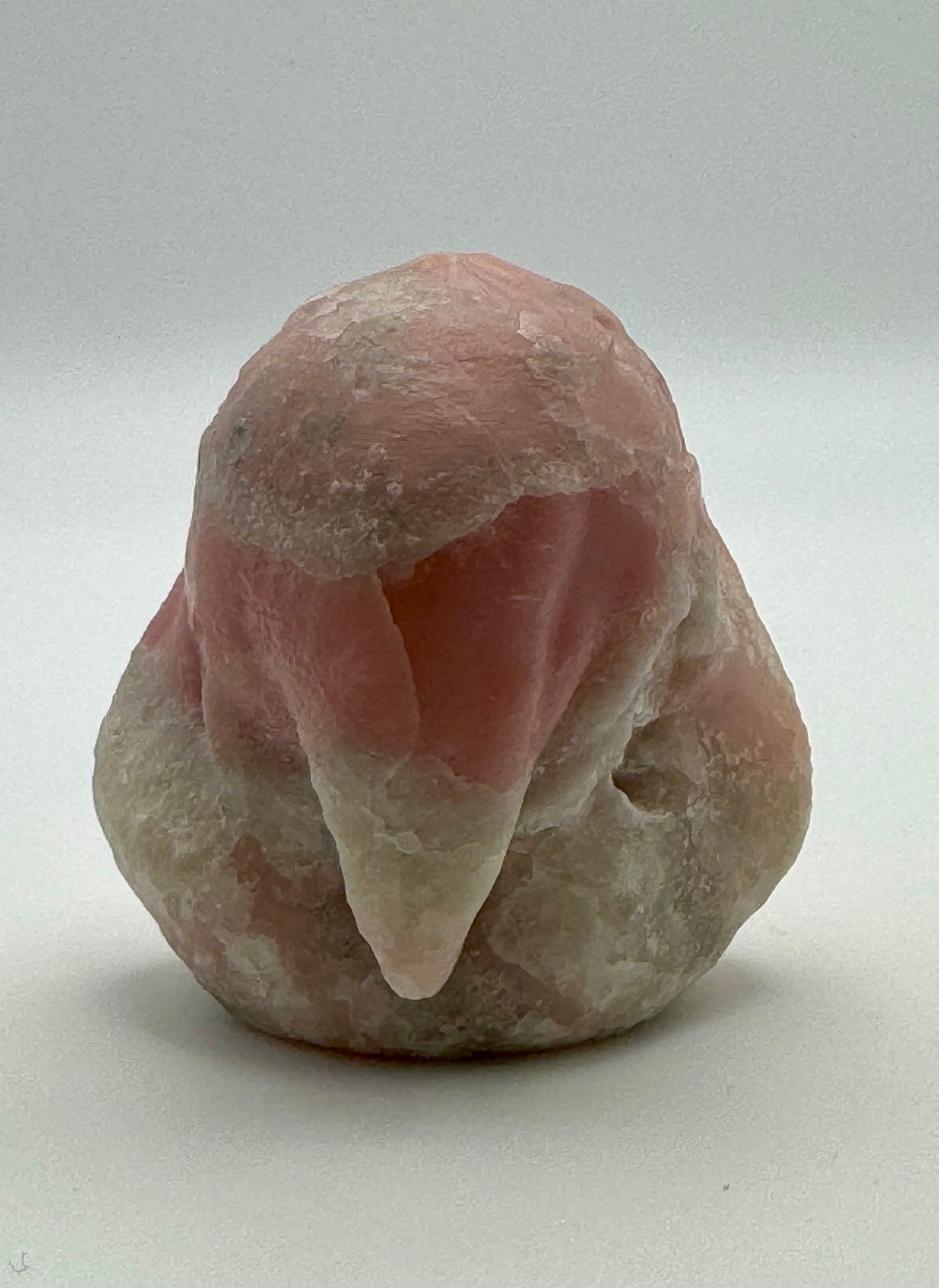 Pink Opal Hooded Skull (Guardian Figure) Carving