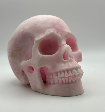 Pink Aragonite Skull – Large