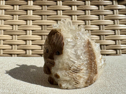 Clear Quartz Hedgehog Carving