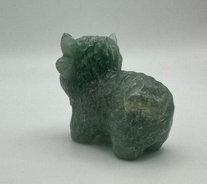 Green Aventurine Highland Cow