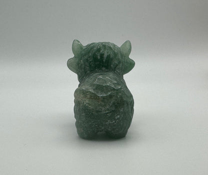 Green Aventurine Highland Cow