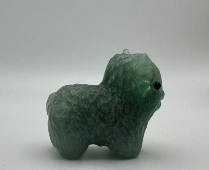 Green Aventurine Highland Cow