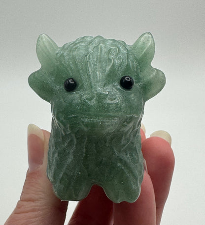 Green Aventurine Highland Cow