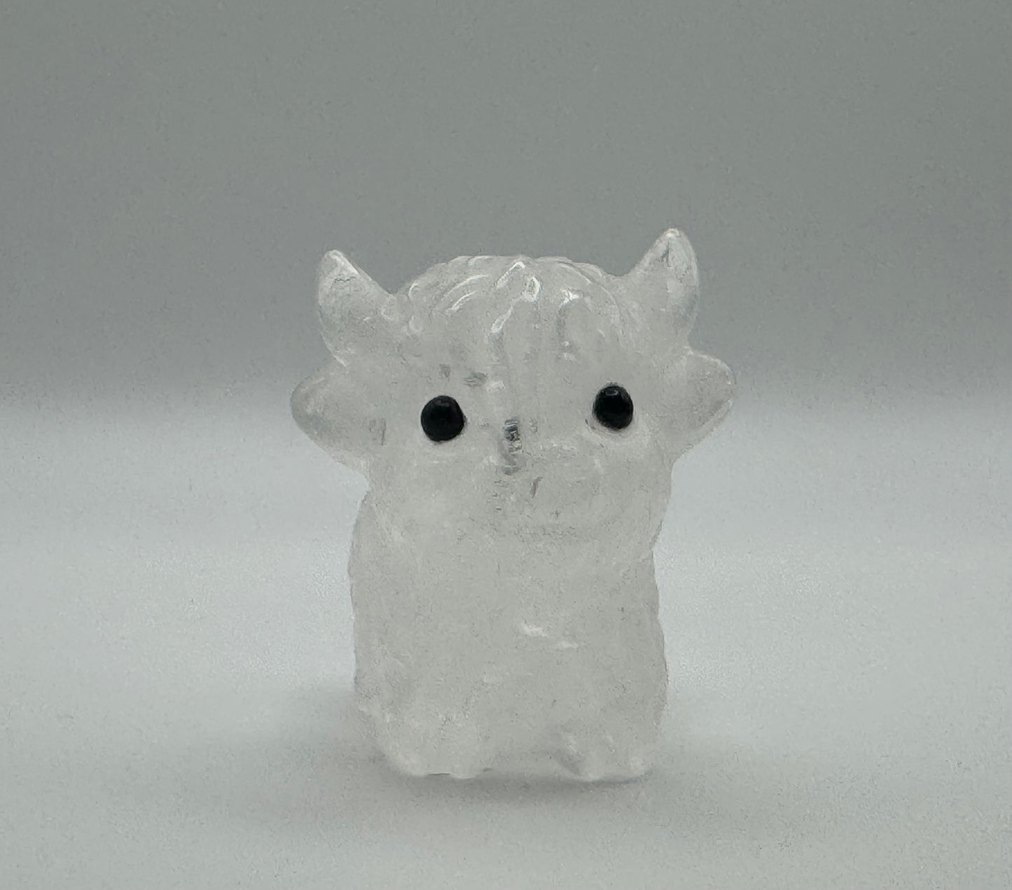Clear Quartz Highland Cow