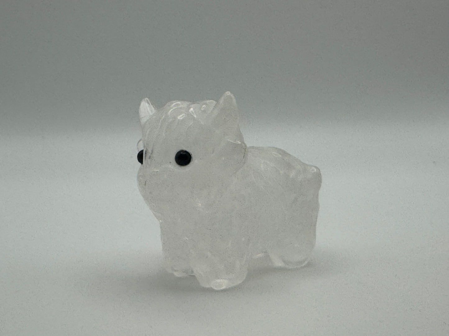 Clear Quartz Highland Cow