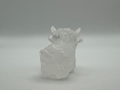 Clear Quartz Highland Cow