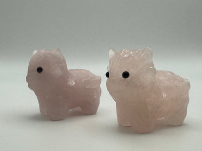 Rose Quartz Highland Cow