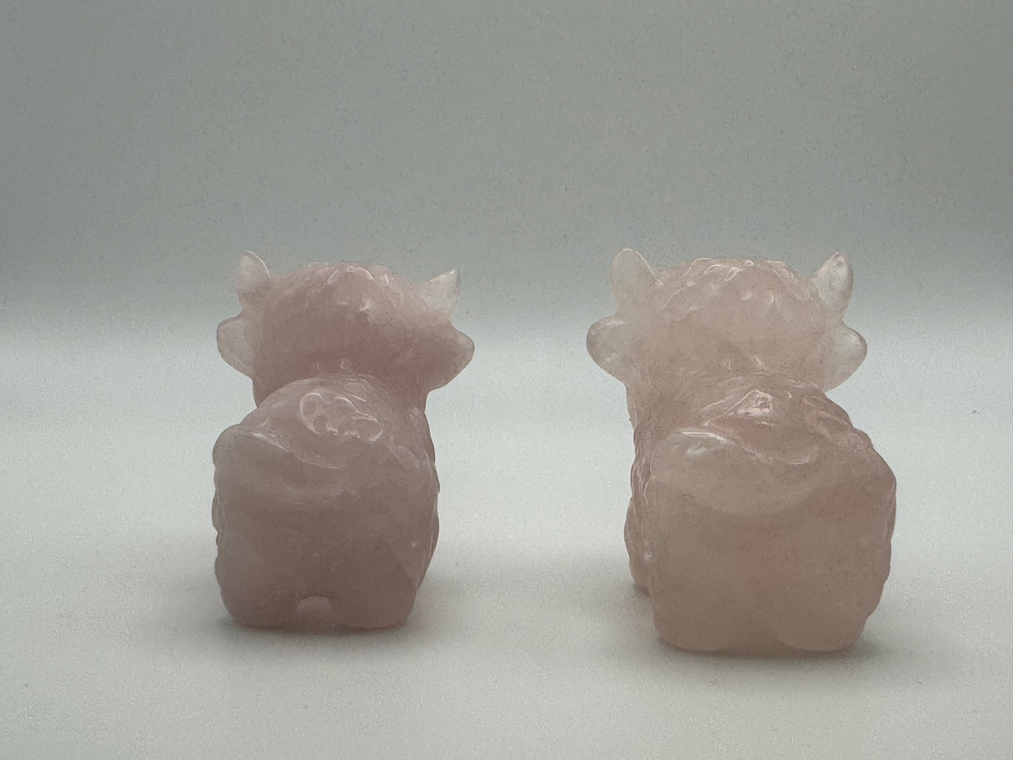 Rose Quartz Highland Cow