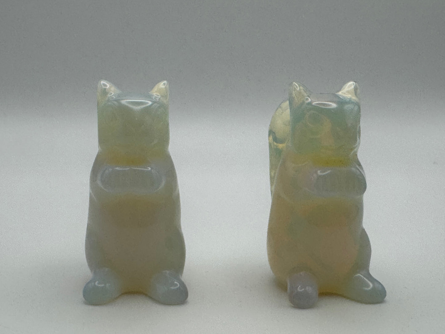Opalite Squirrel Carving