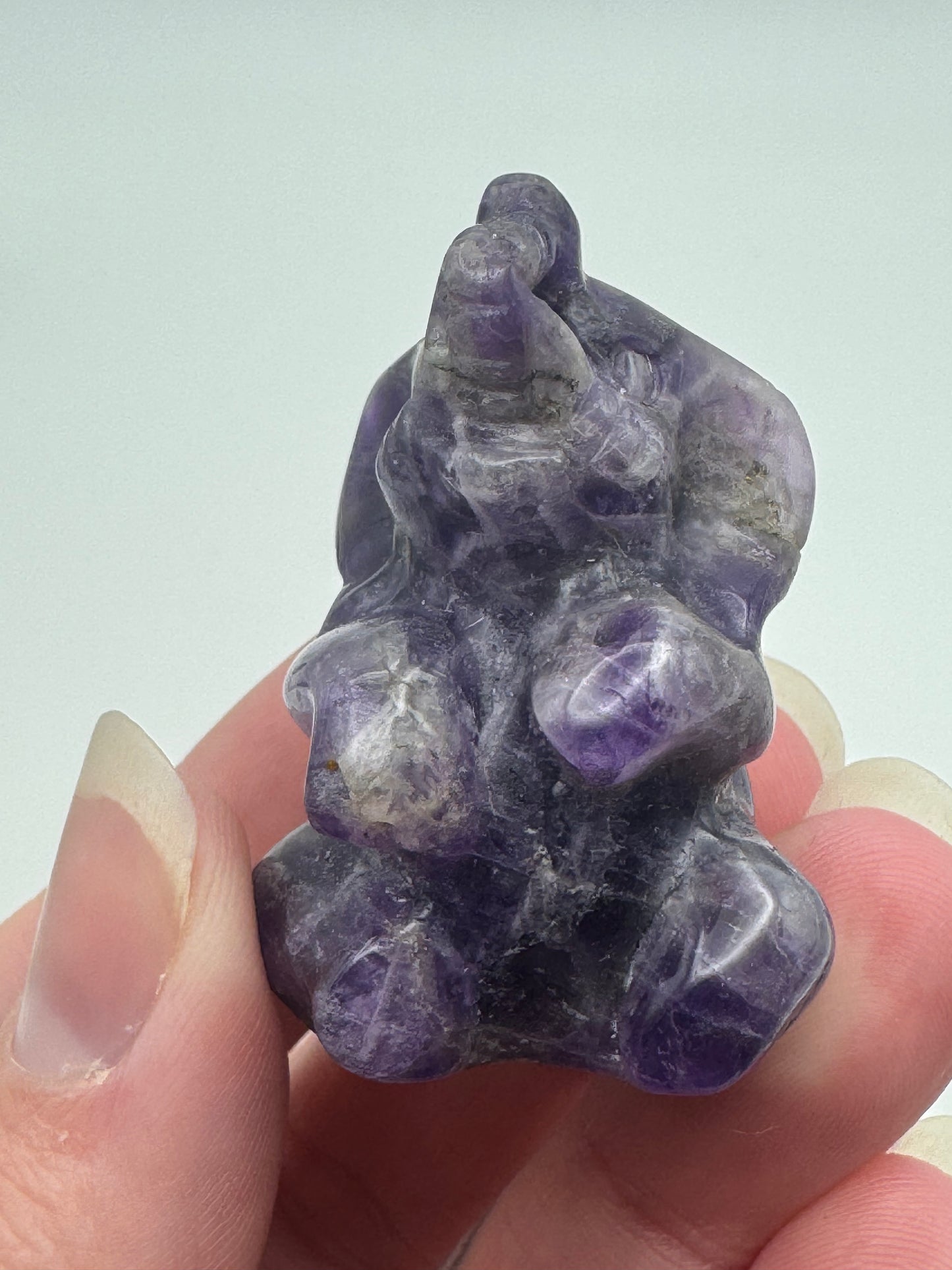 Crystal Elephant Carving