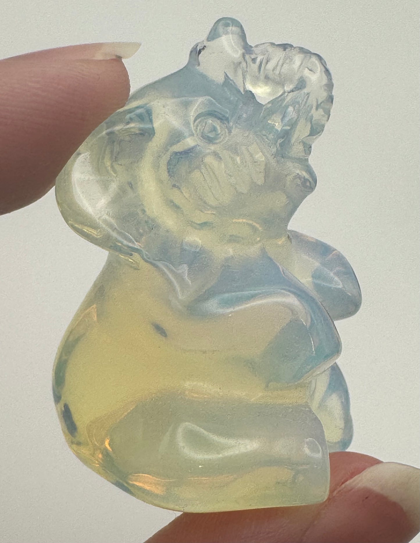 Crystal Elephant Carving