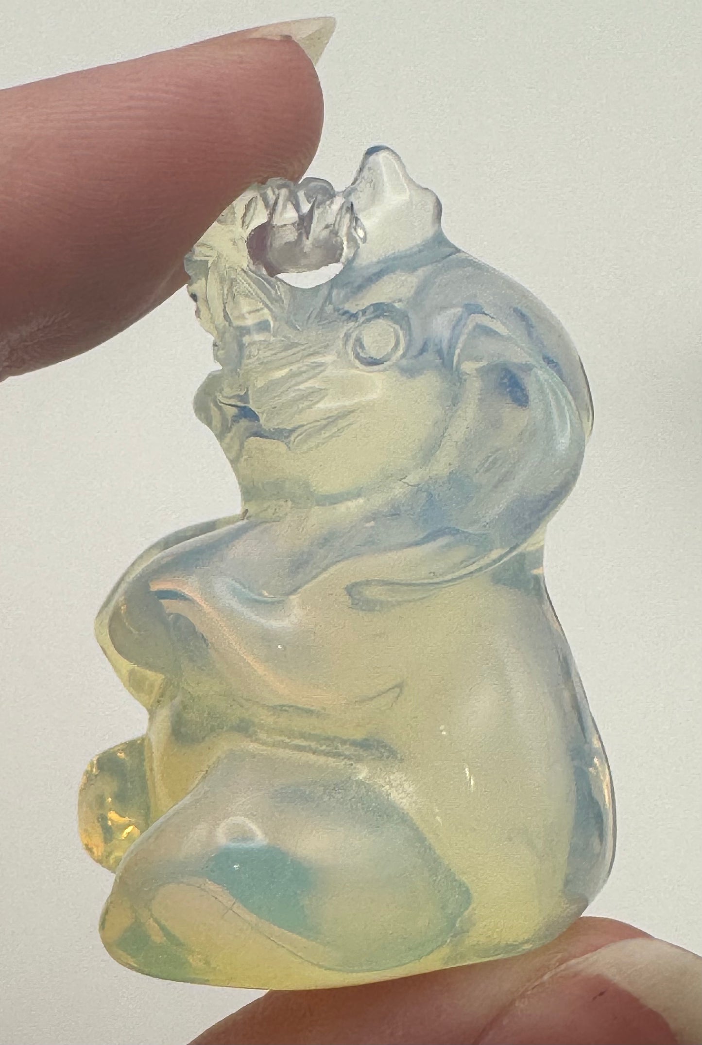 Crystal Elephant Carving