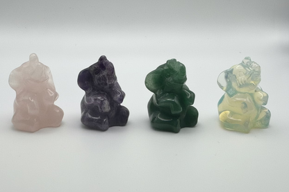 Crystal Elephant Carving