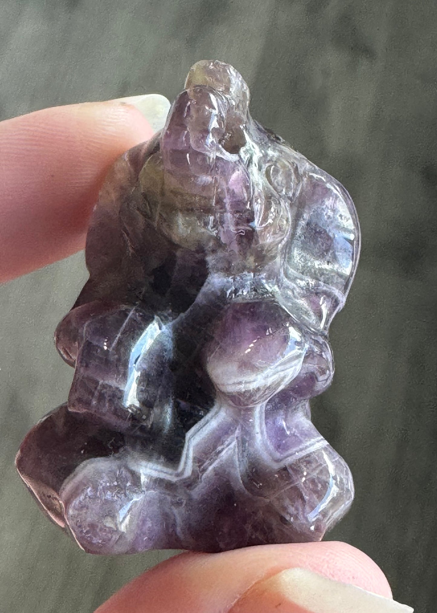 Crystal Elephant Carving