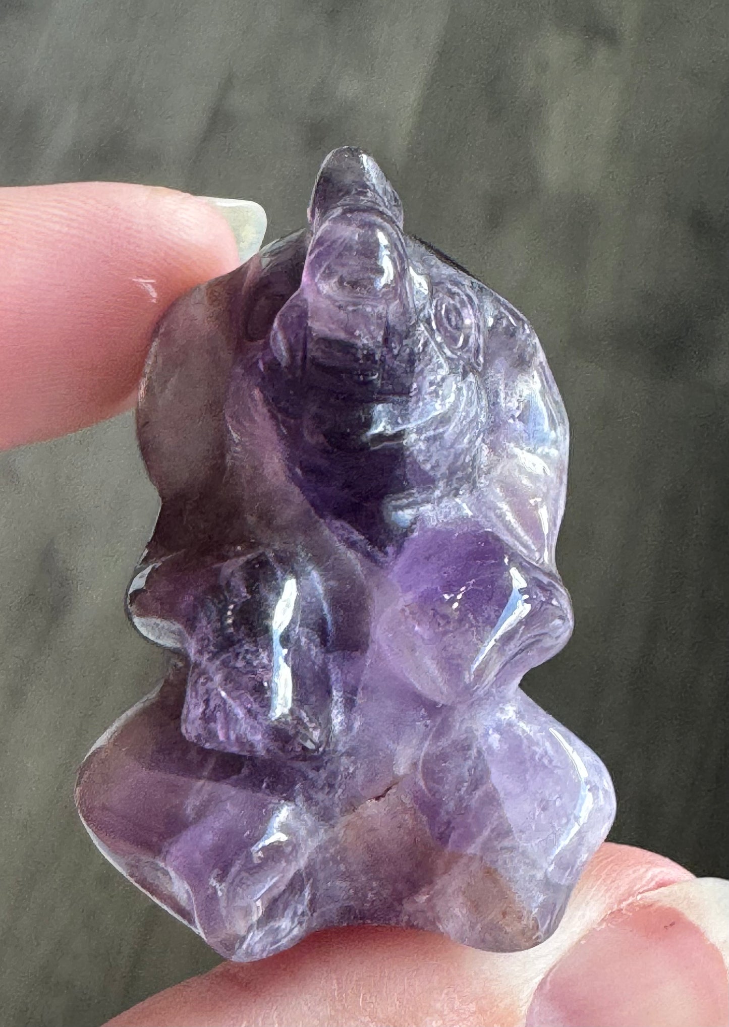 Crystal Elephant Carving