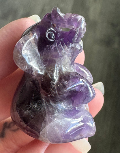 Crystal Elephant Carving