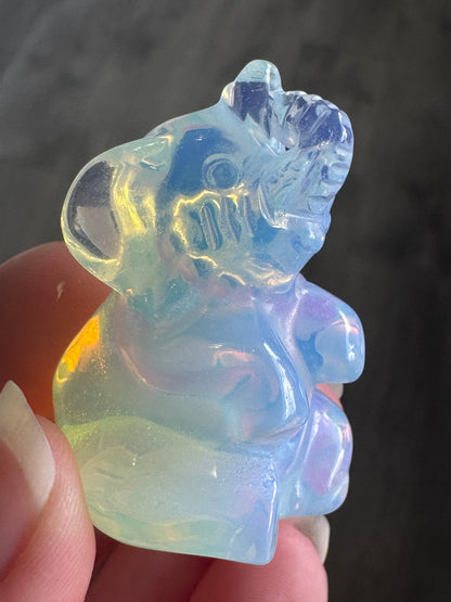 Crystal Elephant Carving