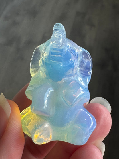 Crystal Elephant Carving