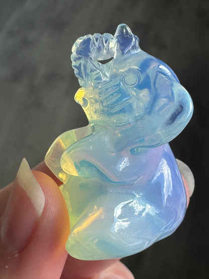 Crystal Elephant Carving
