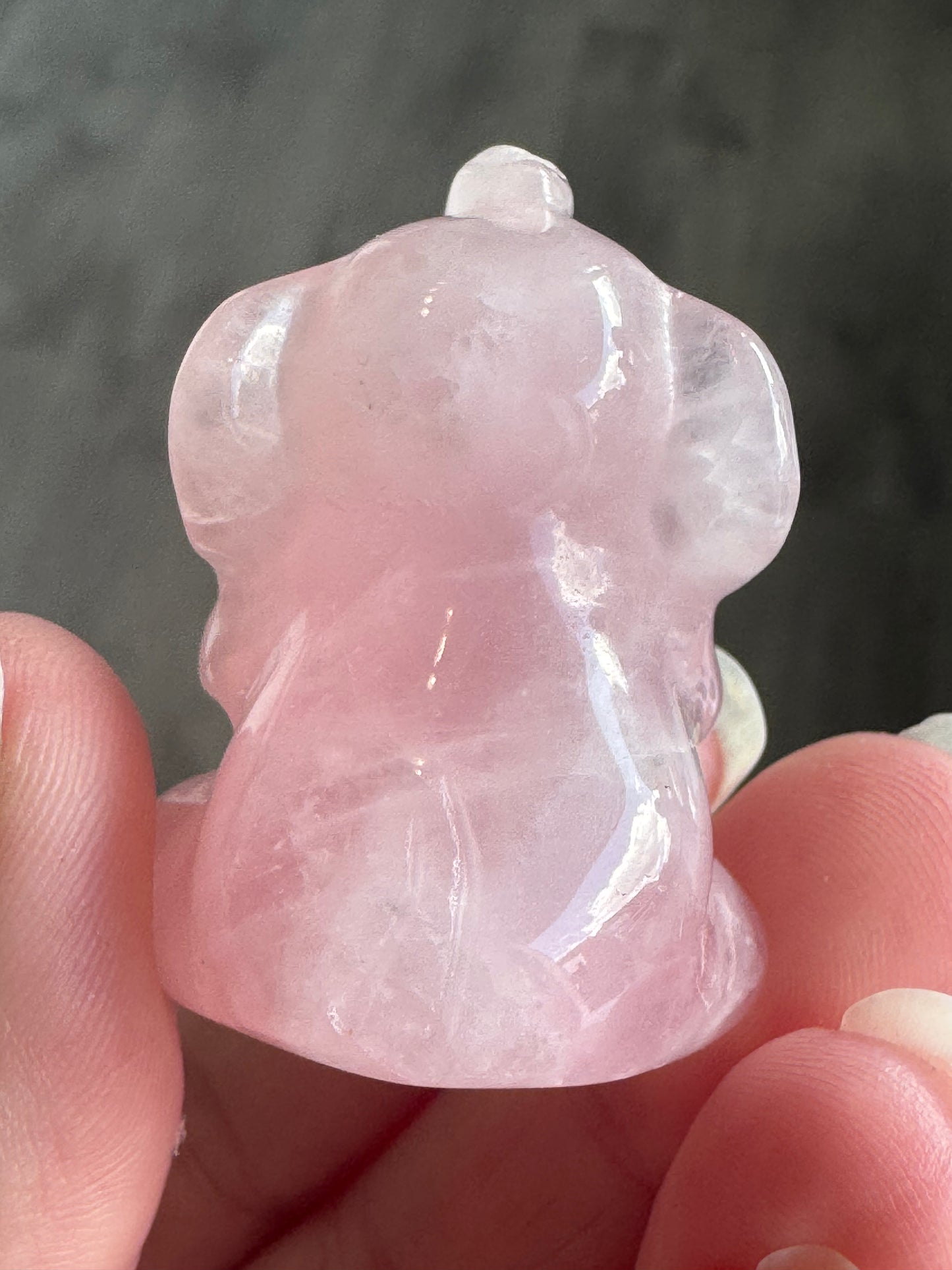 Crystal Elephant Carving