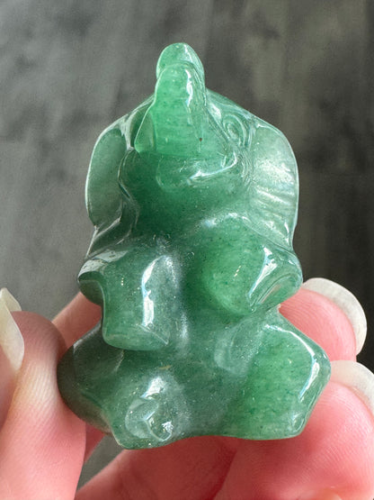 Crystal Elephant Carving