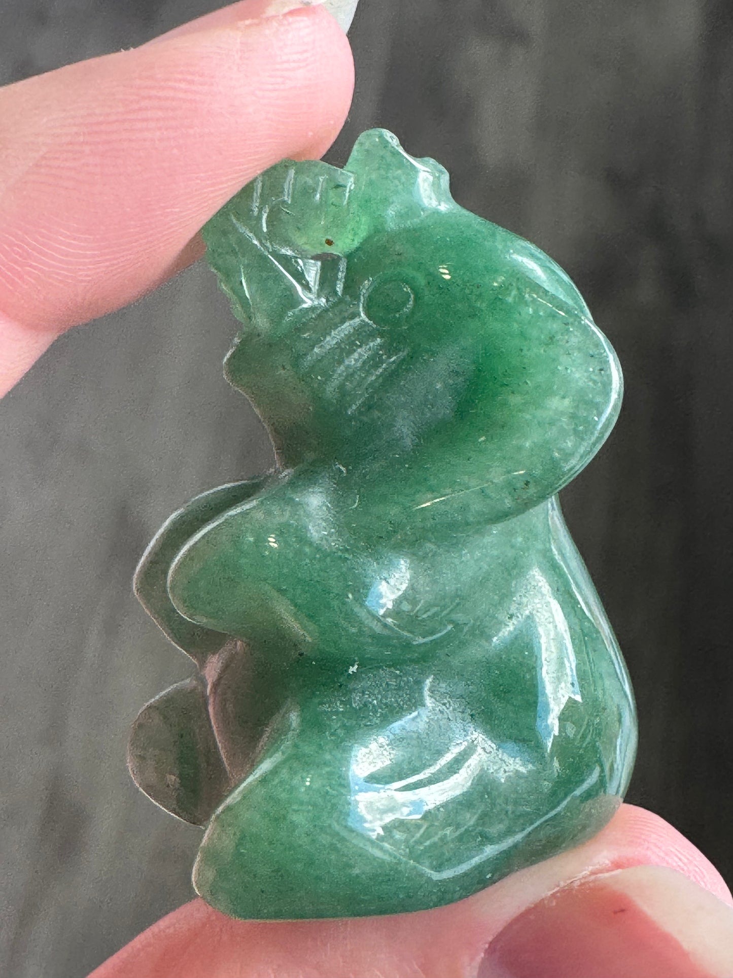 Crystal Elephant Carving